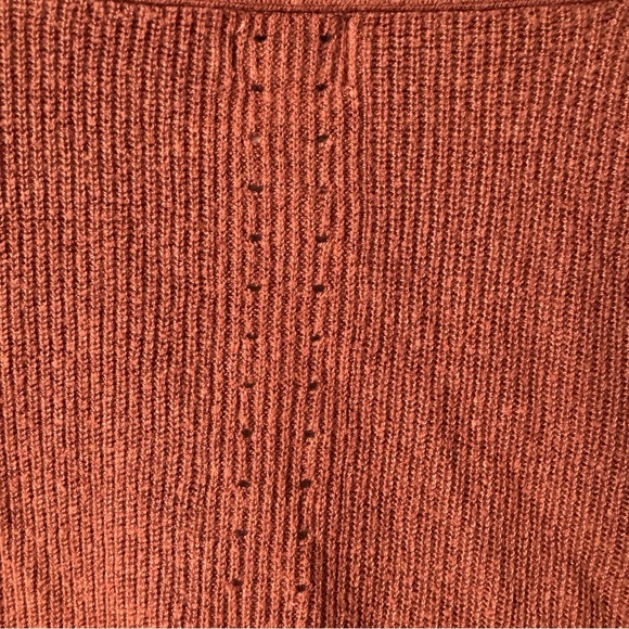 a new day Women's Rust Orange Open Front Sweater - Picture 6 of 8